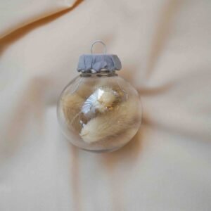 "Bunny's tail" - set of 6 Christmas ornaments