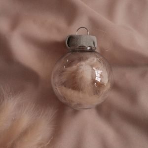 "Bunny's tail" - set of 4 Christmas ornaments