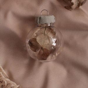 "Mini hortensia" - set of 4 Christmas ornaments