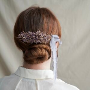 "Floral tale" hair comb