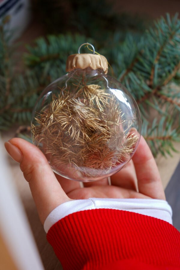 "Golden Frost" - set of Christmas ornaments