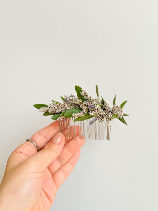 "Lavender Olive" Hair Comb