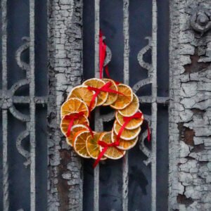 "Citrus Glow Ring" - dried orange wreath